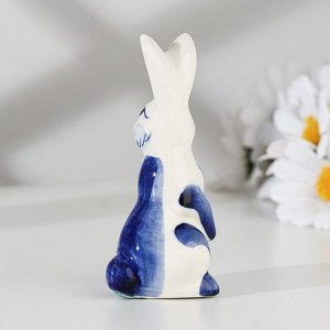 Сувенир "Кролик", гжель, 4х4х9 см
