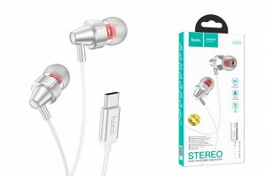 Проводные наушники HOCO M90 Delight Type-C, 1.2 м, с контроллером