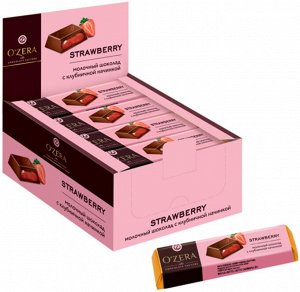 «OZera», шоколадный батончик Strawberry, 50г