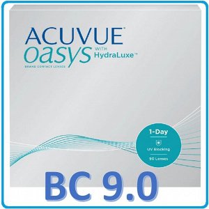 Однодневные контактные линзы ACUVUE OASYS 1-DAY (90 линз) BC 9.0