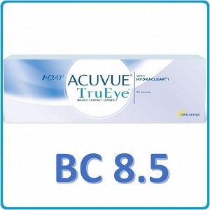 Однодневные контактные линзы 1-DAY ACUVUE TruEye (30 линз) BC 8.5