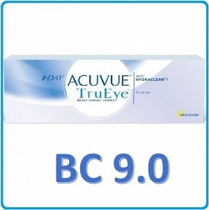 Однодневные контактные линзы 1-DAY ACUVUE TruEye (30 линз) BC 9.0