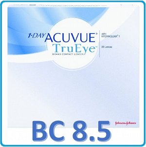 ДЕШЕВЛЕ СП!!!!  Однодневные контактные линзы 1-DAY ACUVUE TruEye (90 линз)   - 4,5  BC 8.5