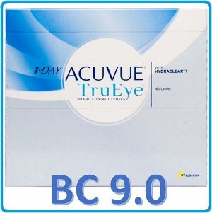 Однодневные контактные линзы 1-DAY ACUVUE TruEye (180 линз) BC 9.0
