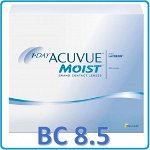 Однодневные контактные линзы 1-DAY ACUVUE MOIST (180 линз) BC 8.5