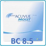 Однодневные контактные линзы 1-DAY ACUVUE MOIST (90 линз) BC 8.5