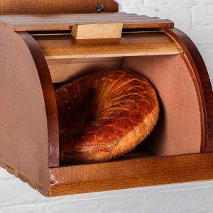 Хлебница деревянная "Кантри", настенная, 20 см, массив бука
