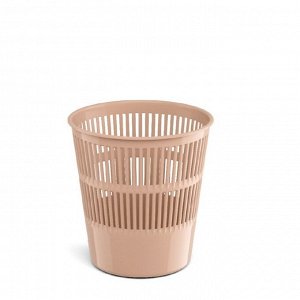 Корзина для бумаг и мусора ErichKrause Powder, 9 литров, сетчатая, пластиковая, розовая