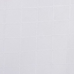 Штора для ванной Доляна «Клетка», 180x180 см, полиэстер, с люверсами, цвет белый