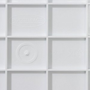 Контейнер для хранения «Венеция», 35 л, 50,5x31x30 см, с крышкой, на колёсиках, белый