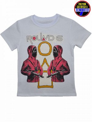 Футболка белая лакоста . Игра в кальмара