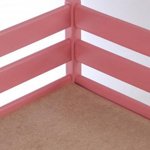 Кровать Сева, спальное место 1400х800, цвет Розовый пастельный, Массив Берёзы