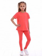 Костюм для девочки коралловый