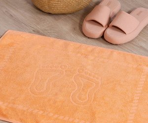 Полотенце махровое "Ножки", г/к, 50х70, 450 гр/м2 (персиковый)