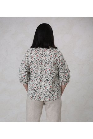 Блуза арт. 001Л  цветы