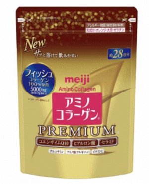 Японский рыбный Амино Коллаген MEIJI Amino Collagen Premium на 28 дней