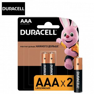 Комплект батареек Duracell LR03 AAA 1.5V / 2 шт.