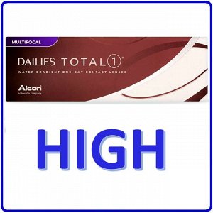 Однодневные контактные линзы Dailies Total 1 Multifocal 30 линз HIGH