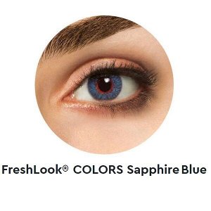 Цветные линзы для светлых и темных глаз FreshLook Colors 2 линзы Нулёвки и диоптр
