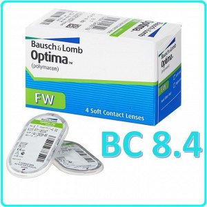 Квартальные контактные линзы B&L Optima FW 4 линзы BC 8.4
