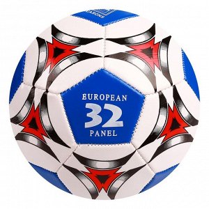 Мяч футбольный, размер 5, 32 панели, PVC, 2 подслоя, машинная сшивка, 260 г, МИКС