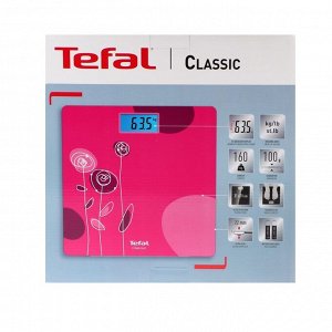 Весы напольные Tefal PP1531V0, электронные, до 160 кг, розовые