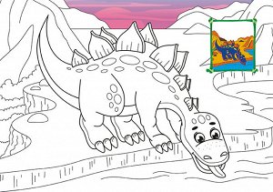Раскраска А5 "Динозавры"