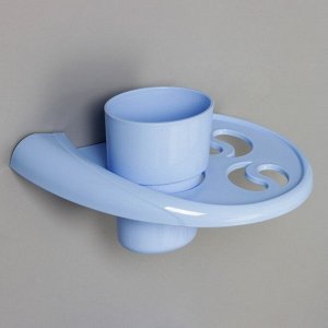 Набор для ванной комнаты «Олимпия», цвет голубой