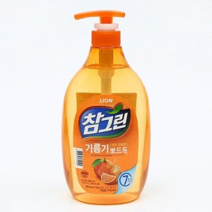 Средство для мытья посуды с экстрактом японского мандарина «Chamgreen», 965 мл (1кг)