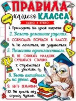 Плакат &quot;Правила нашего класса&quot;