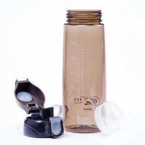 Бутылка для воды "Айви", 600 мл, коричневая