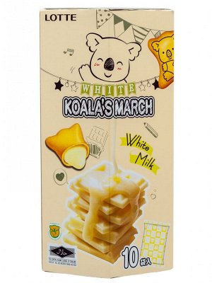 Печенье "Коала Марш"  вкус молочного крема и сыра Семейная уп., Thai Lotte,  195г., 1/10