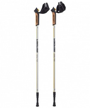Скандинавские палки Blade, 77-135 см, 2-секционные, серебристый/желтый/черный