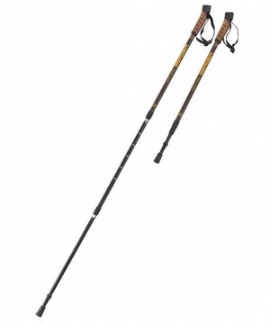 Скандинавские палки Explorer, 67-135 см, 3-секционные, коричневый