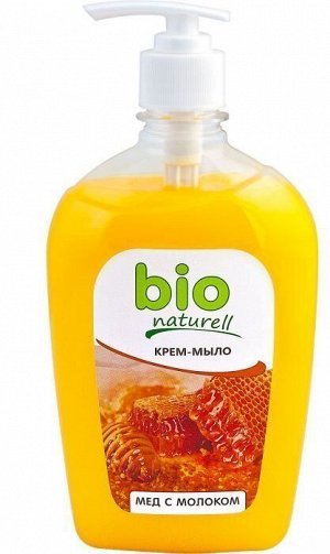 BIO Naturell Крем-мыло, 1000 мл зап. блок, Мед с молоком