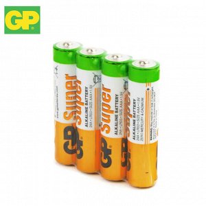 Комплект батареек GP Super Alkaline AAA LR03 1.5V / 4 шт.