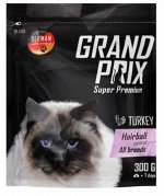 GRAND PRIX Hairball Control сухой корм для кошек для выведения шерсти с Индейкой 0.3кг