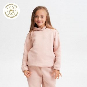 Худи детское MINAKU: Basic Line KIDS, пудровое.