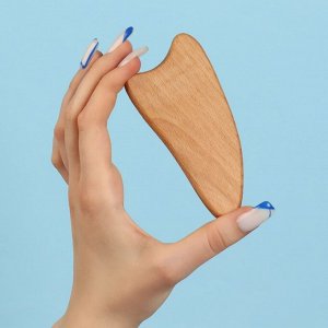 Массажёр Гуаша, 9 × 4,5 см, деревянный