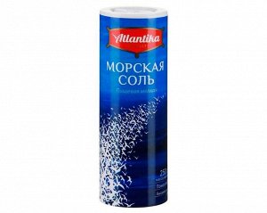 Соль морская "Атлантика"  250г пл/туба /18/24мес