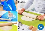 Силиконовый коврик для выпечки, для раскатки теста с разметкой 50х70