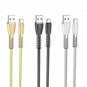 Кабель BOROFONE BU31 Clear Shadow 1м зарядный кабель и передача данных 3.0А/2.4