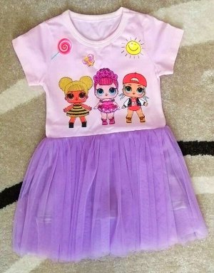 Фиолетовое платье