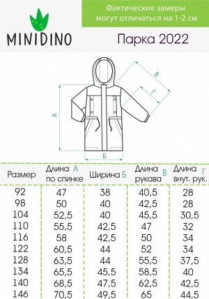 MINIDINO Парка 2022 демисезон деним