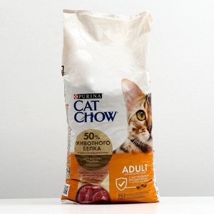 Сухой корм CAT CHOW для кошек, утка, 15 кг
