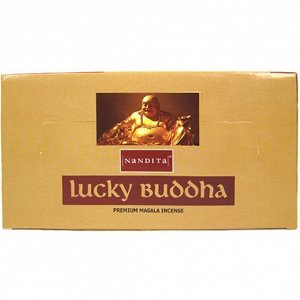 Nandita прямоуг. благовония Lucky Buddha ХОТЕЙ 15 гр. блок 12 шт.