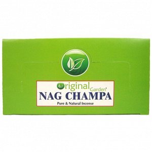 Nandita прямоуг. благовония Organic Nagchampa НАГ ЧАМПА 15 гр. блок 12 шт.