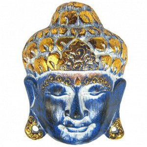 IN0272-01 Панно-маска Будда 15,5хх11,5см, дерево