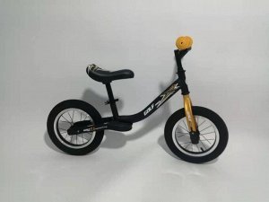 Детский 2-х колесный самокат с седлом 12д GOLF TRIKE HP-0069 (1/1) черно/золотой