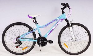 Велосипед CONNOR EMILIA MTB 24" (B) FS 18SP RA25-250 (фиолетово/голубой)